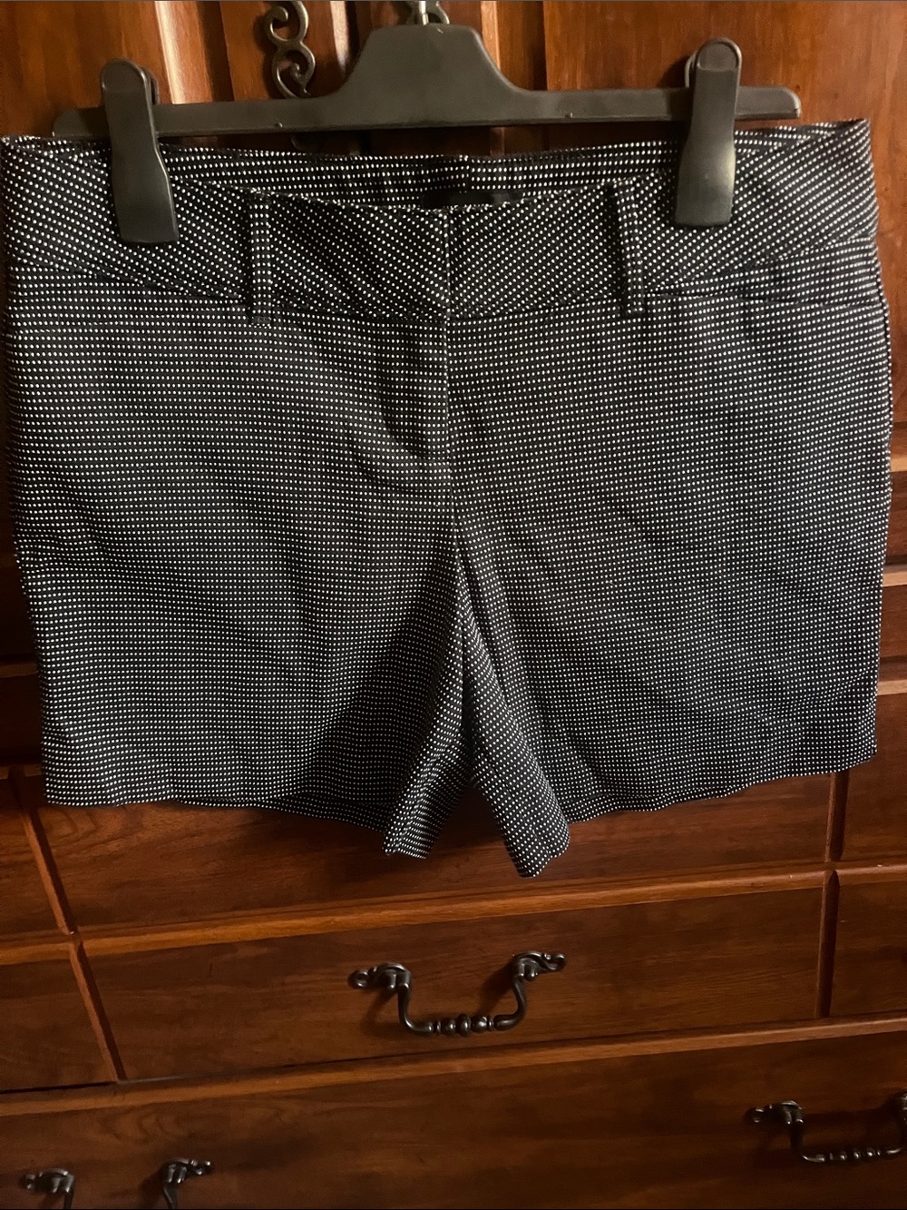 The Limited Black and White Micro-Polka High Waist Shorts